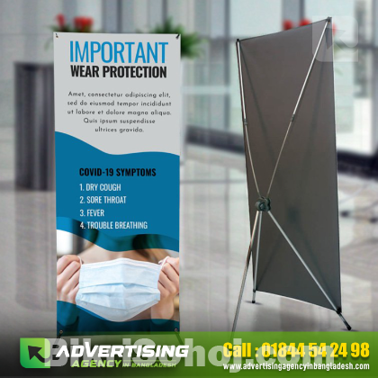 Roll Up Banner Stand, X Banner